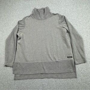 Ariat R.E.A.L. Funnel Neck Sweater Womens‎ XL Heather Gray Western Outdoor Warm